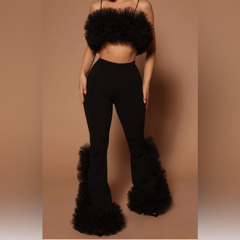 Black two piece outfit